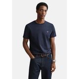 Gant Bisiklet Yaka Erkek Basic T-Shirt - Lacivert - M
