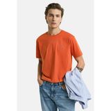 Gant Bisiklet Yaka Erkek Basic T-Shirt - Turuncu - XL