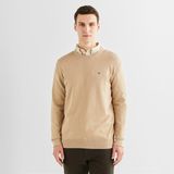Gant Erkek Bej Regular Fit Bisiklet Yaka Kazak - 277-Bej - 2XL