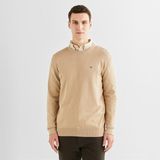 Gant Erkek Bej Regular Fit Bisiklet Yaka Kazak - 277-Bej - 3XL