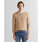 Gant Erkek Bej Regular Fit Bisiklet Yaka Kazak 8030561.295 - 295-Bej - 2XL