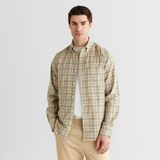 Gant Erkek Bej Regular Fit Düğmeli Gömlek - 206-Bej - S