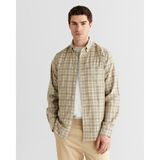 Gant Erkek Bej Regular Fit Düğmeli Gömlek 3250231.206 - 206-Bej - 2XL