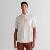 Gant Erkek Bej Regular Fit Klasik Yaka Keten Gömlek - XL - 277-Bej
