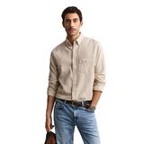 GANT Erkek Bej Regular Fit Logolu Gömlek