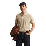 GANT Erkek Bej Regular Fit Logolu Polo Yaka T-Shirt