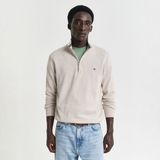 Gant Erkek Bej Regular Fit Yarım Fermuarlı Kazak - 291-Bej - 3XL