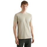 Gant Erkek Bej Slim Fit Bisiklet Yaka T-shirt
