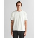 Gant Erkek Beyaz Bisiklet Yaka T-Shirt 2325372T.113 - 113-Beyaz - 2XL
