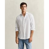Gant Erkek Beyaz Regular Fit Çizgili Gömlek 3260048.110 - 110-Beyaz