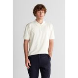 Gant Erkek Beyaz Regular Fit Yarım Fermuarlı Baskılı Polo Yaka T-Shirt 24261118T.113 - 113-Beyaz