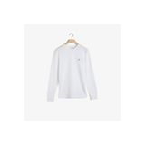 Gant Erkek Beyaz Slim Fit Bisiklet Yaka Uzun Kollu T-Shirt