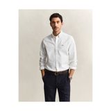 Gant Erkek Beyaz Slim Fit Çizgili Gömlek