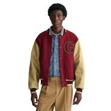 GANT Erkek Bordo Hakim Yaka Logolu Bomber Ceket