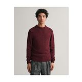 Gant Erkek Bordo Regular Fit Bisiklet Yaka Yünlü Kazak