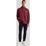 Gant Erkek Bordo Regular Fit Yarım Fermuarlı Sweatshirt