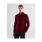 Gant Erkek Bordo Regular Fit Yarım Fermuarlı Yün Kazak