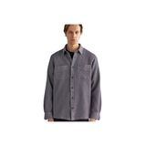 Gant Erkek Gri Oversize Fit Klasik Yaka Gömlek