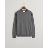 Gant Erkek Gri Regular Fit Bisiklet Yaka Kazak 87211.90 - M - 90-Gri