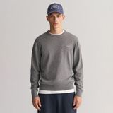 Gant Erkek Gri Regular Fit Bisiklet Yaka Kazak - 92-Gri