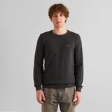 Gant Erkek Gri Regular Fit Bisiklet Yaka Kazak - 95-Gri - XL