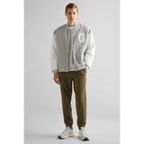 Gant Erkek Gri Relaxed Fit Hakim Yaka Logolu Bomber Ceket