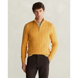 Gant Erkek Hardal Yarım Fermuarlı Kazak 8050603.762 - 762-Sarı - XL