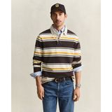 Gant Erkek Kahverengi Çizgili Rugby Yaka T-Shirt 2065122.221 - 221-Kahverengi - XL