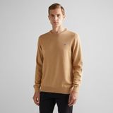 Gant Erkek Kahverengi Regular Fit Bisiklet Yaka Kazak - 296-Kahverengi - 3XL