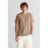 Gant Erkek Kahverengi Regular Fit Bisiklet Yaka Logolu Kazak 23261125T.261 - 261-Kahverengi - 2XL