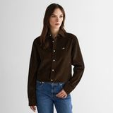 Gant Erkek Kahverengi Regular Fit Düğmeli Gömlek - 274-Kahverengi - S