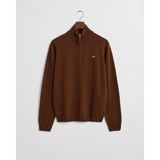 Gant Erkek Kahverengi Regular Fit Yarım Fermuarlı Yün Kazak 87213.229