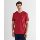 Gant Erkek Kırmızı Bisiklet Yaka Regular Fit Logolu T-Shirt 2003184.609 - 609-Kırmızı