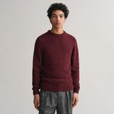 Gant Erkek Kırmızı Regular Fit Bisiklet Yaka Kazak - 604-Kırmızı - 3XL