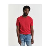Gant Erkek Kırmızı Regular Fit Bisiklet Yaka Logolu T-shirt