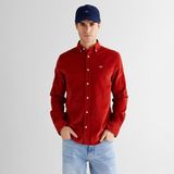 Gant Erkek Kırmızı Regular Fit Düğmeli Gömlek - 623-Kırmızı - S