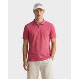 Gant Erkek Kırmızı Regular Fit Yarım Fermuarlı Baskılı Polo Yaka T-Shirt 24261118T.609 - 609-Kırmızı - 3XL