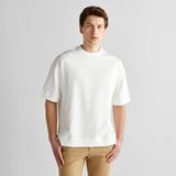 Gant Erkek Krem Orijinal Fit Bisiklet Yaka Logolu T-Shirt - 113-Krem