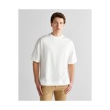 Gant Erkek Krem Orijinal Fit Bisiklet Yaka Logolu T-shirt