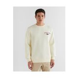 Gant Erkek Krem Regular Fit Bisiklet Yaka Logolu Sweatshirt