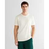 Gant Erkek Krem Regular Fit Bisiklet Yaka T-Shirt 2325321T.130 - 130-Krem