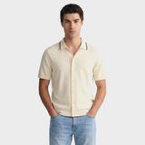 Gant Erkek Krem Regular Fit Kısa Kollu Resort Yaka Gömlek - 119-Krem - XL