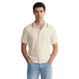 GANT Erkek Krem Regular Fit Kısa Kollu Resort Yaka Gömlek