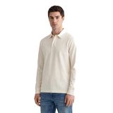 GANT Erkek Krem Regular Fit Logolu Polo Yaka Rugby T-Shirt