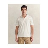 GANT Erkek Krem Regular Fit Polo Yaka T-Shirt