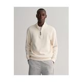Gant Erkek Krem Regular Fit Yarım Fermuarlı Sweatshirt