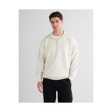 GANT Erkek Krem Relaxed Fit Sweatshirt