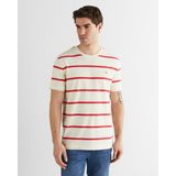 Gant Erkek Krem Renk Bloklu Kısa Kollu Logolu T-Shirt 2003398.119 - 119-Krem - XL