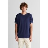 Gant Erkek Lacivert Baskılı Kısa Kollu T-Shirt 2326135T.433 - 433-Lacivert - 2XL