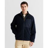 Gant Erkek Lacivert Fermuarlı Çift Taraflı Polar Sweatshirt 2067087.433 - 433-Lacivert - XL